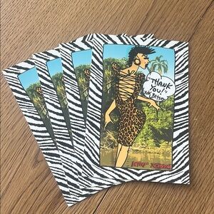 Betsey Johnson Wild Print Thank You Cards